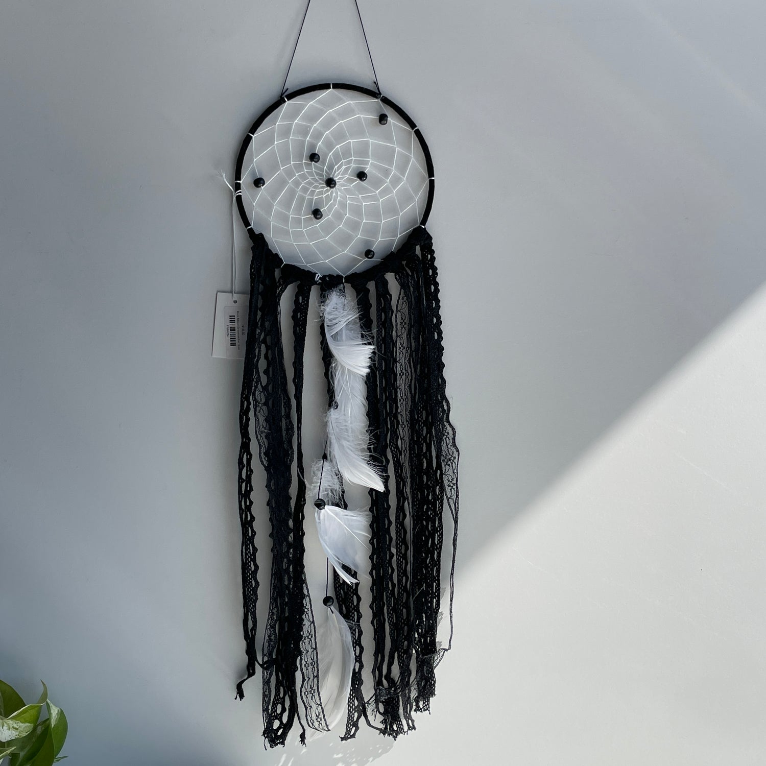 Black Ribbon Dreamcatcher 15cm