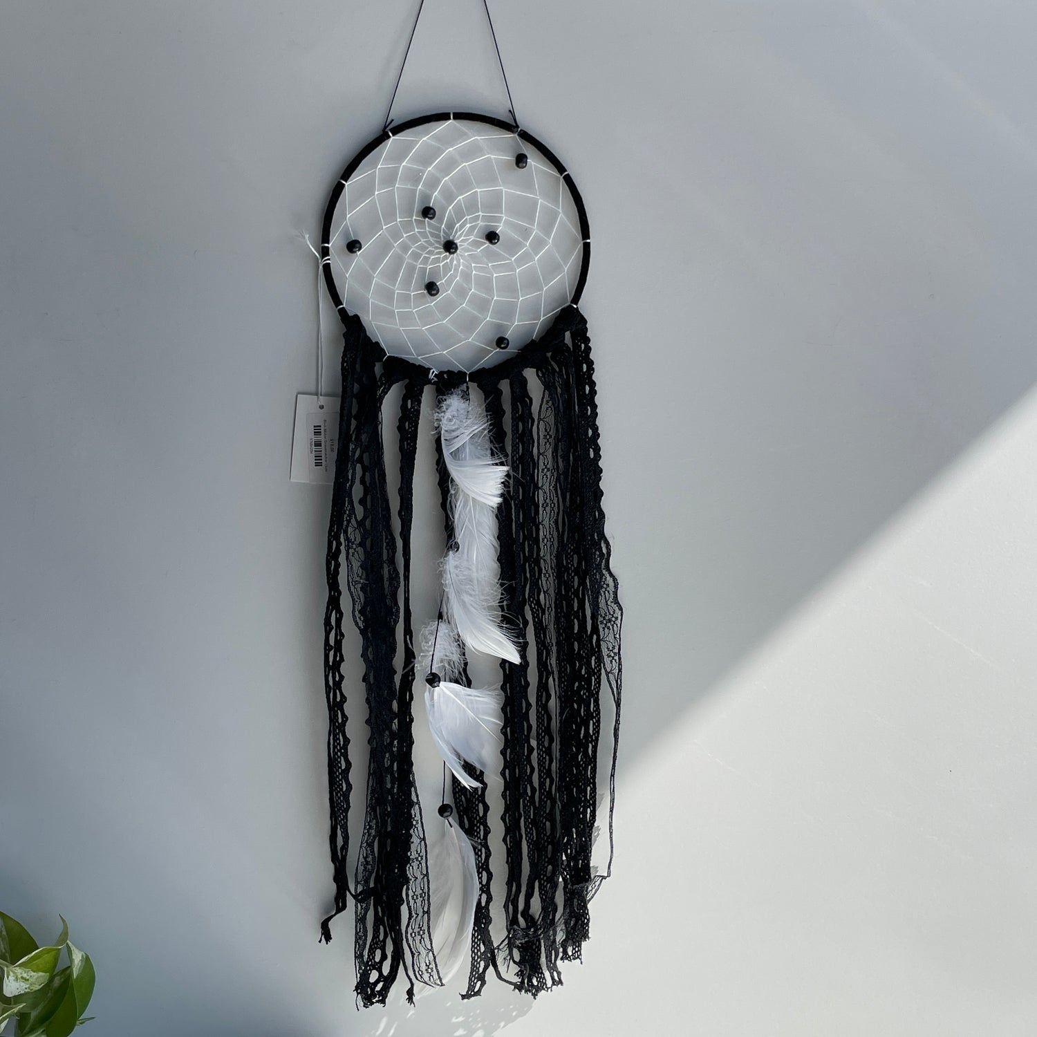 Black Ribbon Dreamcatcher 15cm