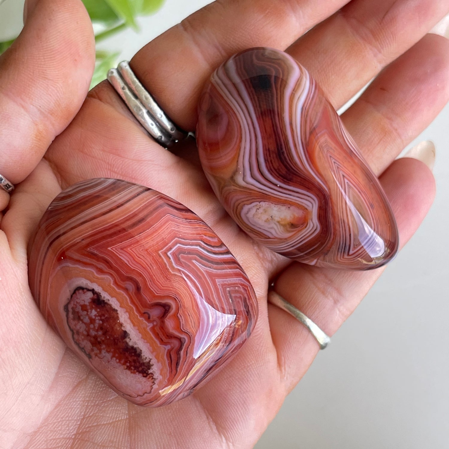 Banded Agate Tumbled
