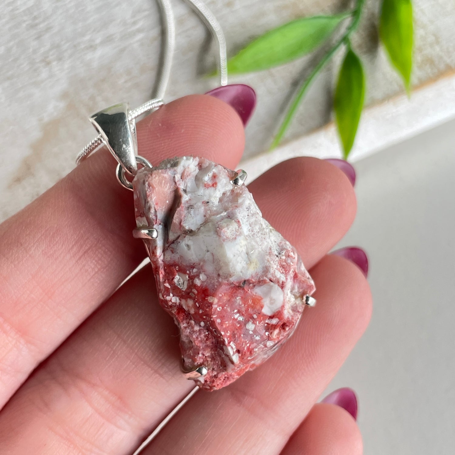Cinnabar Rough Pendant 001