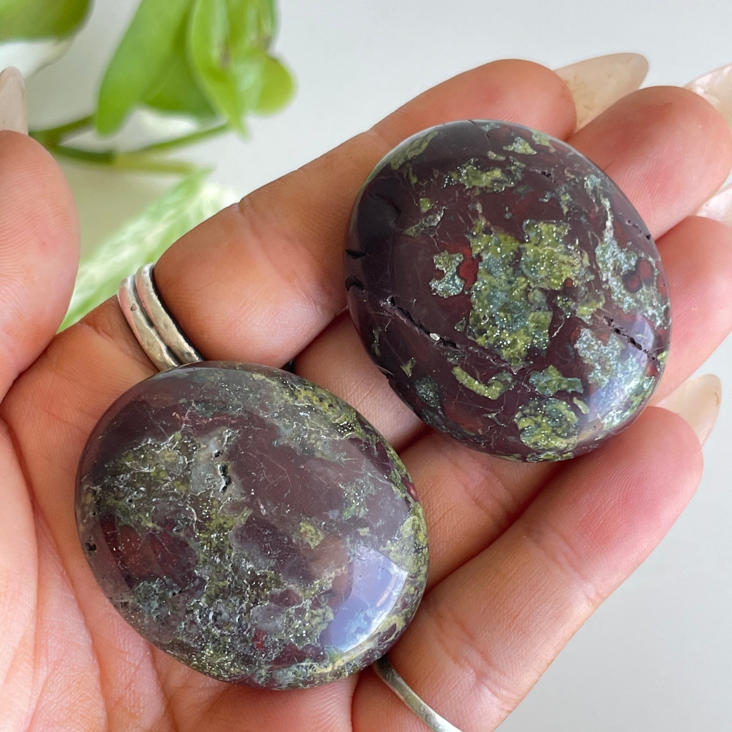 Dragon Blood Jasper Palmstone Sml