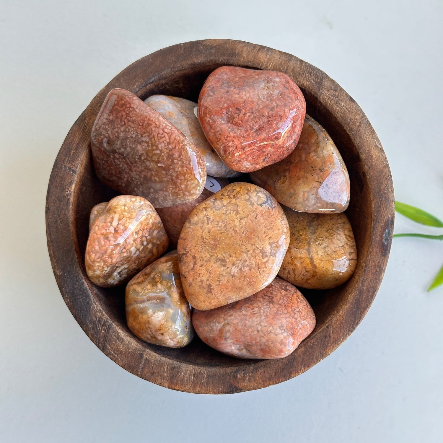 Pink Moss Agate Tumble Lge