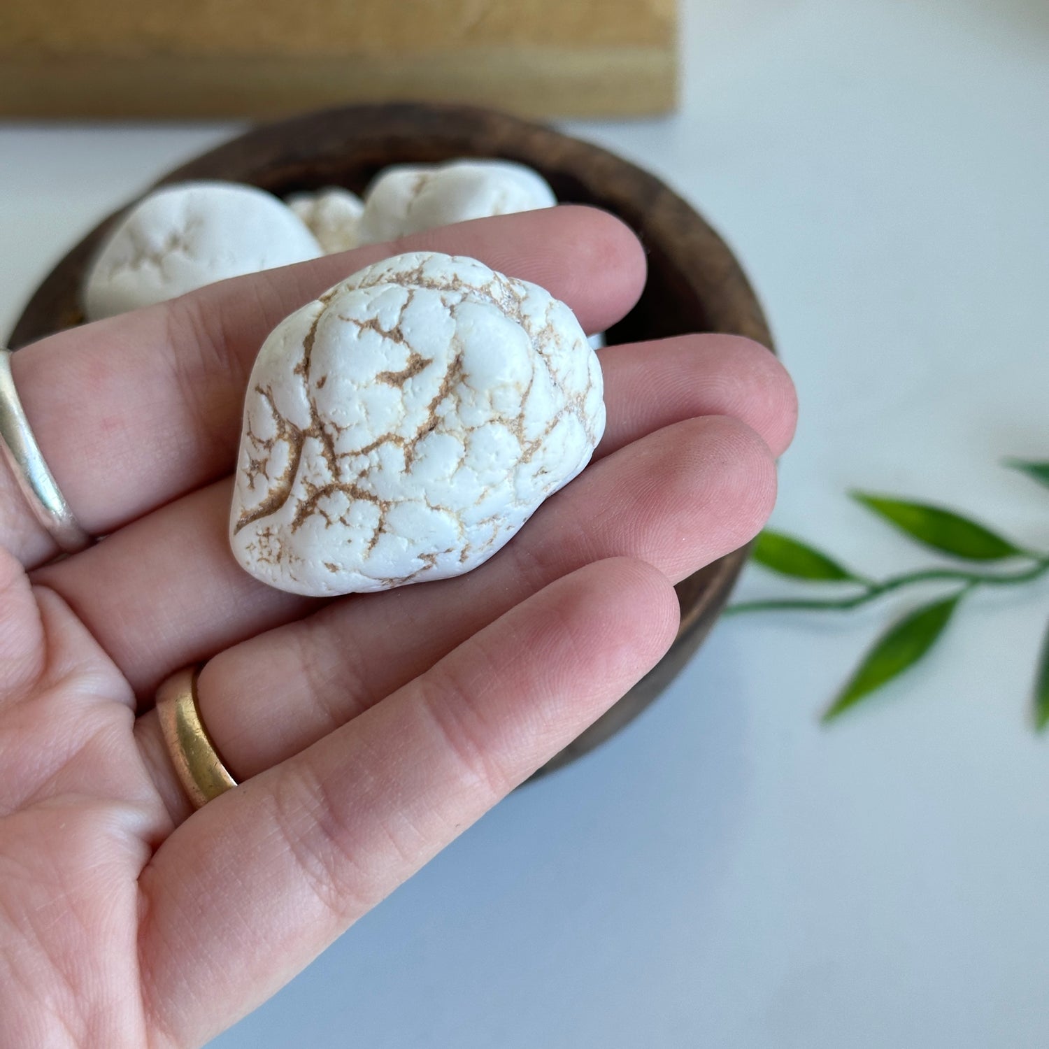 Magnesite Tumbled