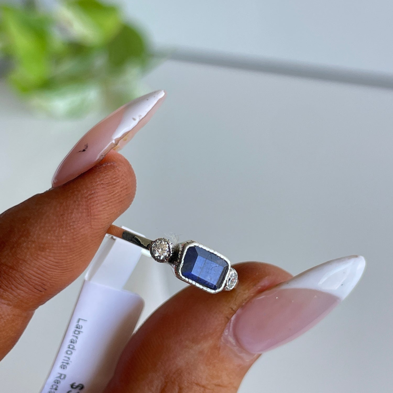 Labradorite Rectangle Ring R4846