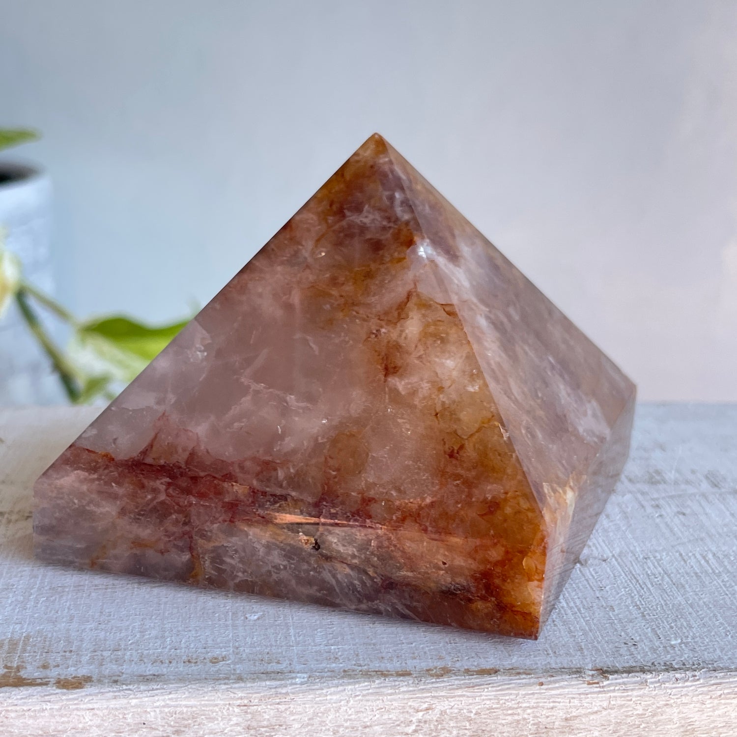 Golden Healer Quartz Pyramid 370g