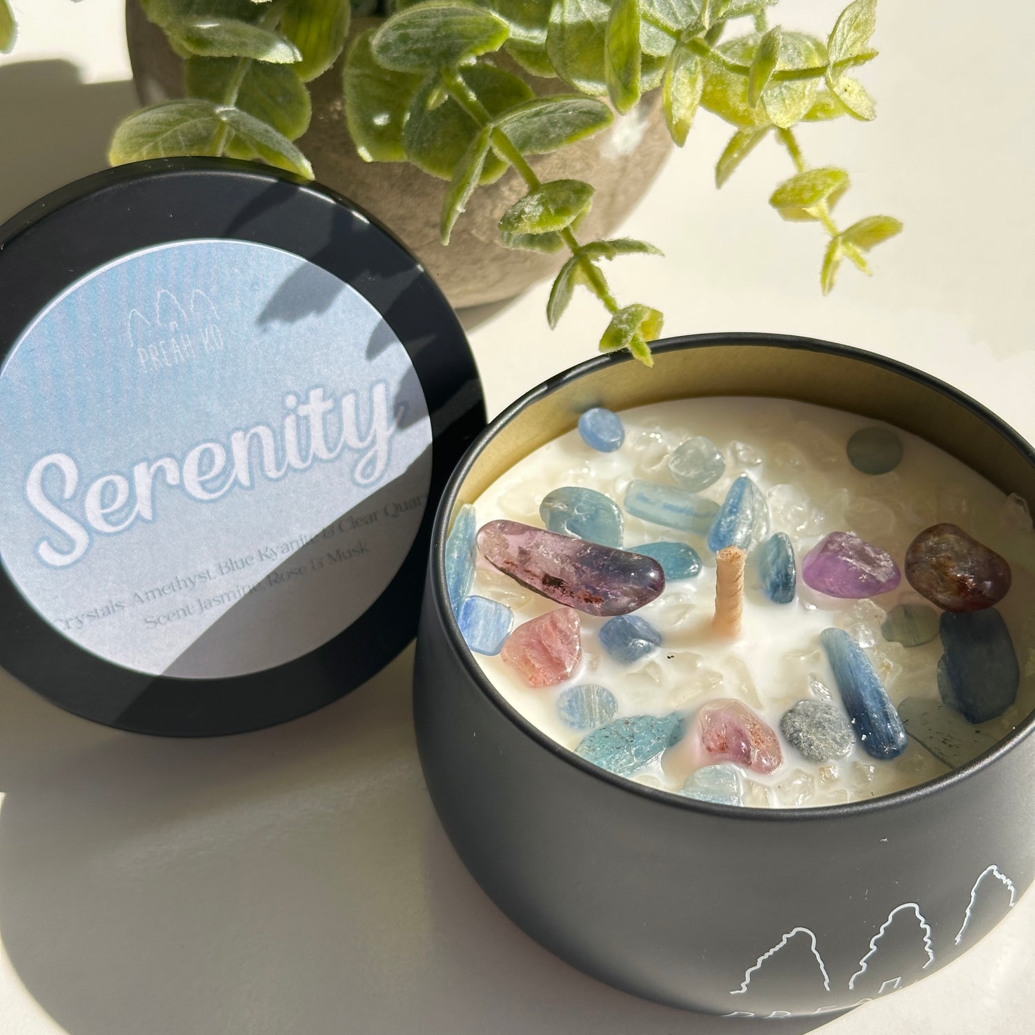Serenity Crystal Candle