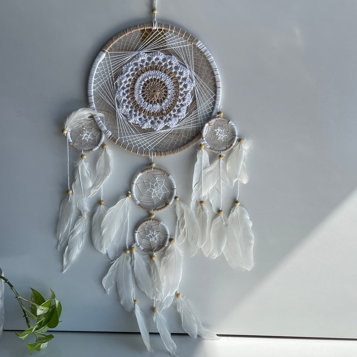 Macrame And String Dreamcatcher 5 Ring DC401A