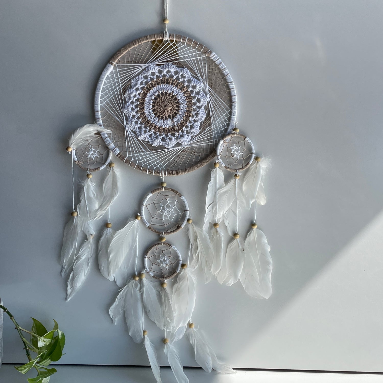 Macrame And String Dreamcatcher 5 Ring DC401A