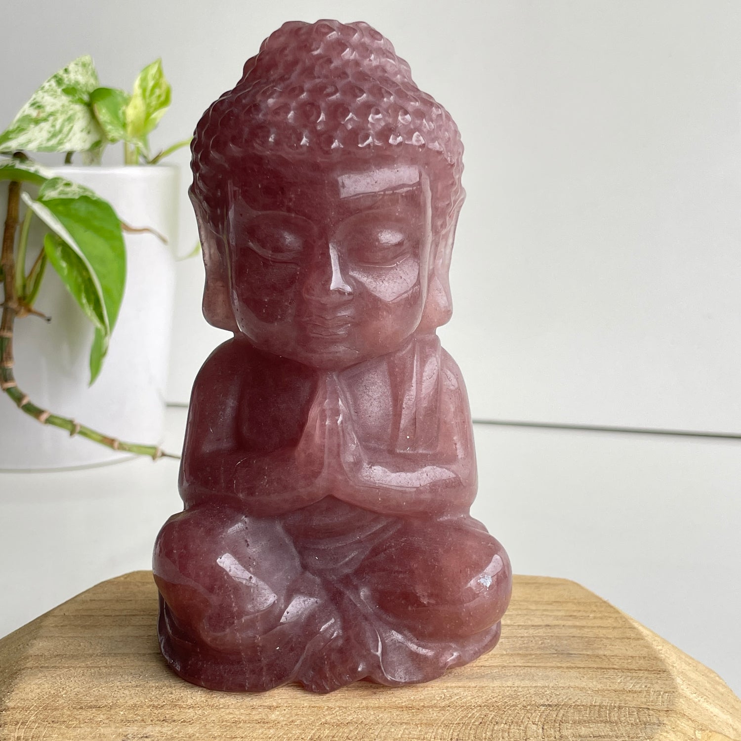 Strawberry Quartz Buddha 1