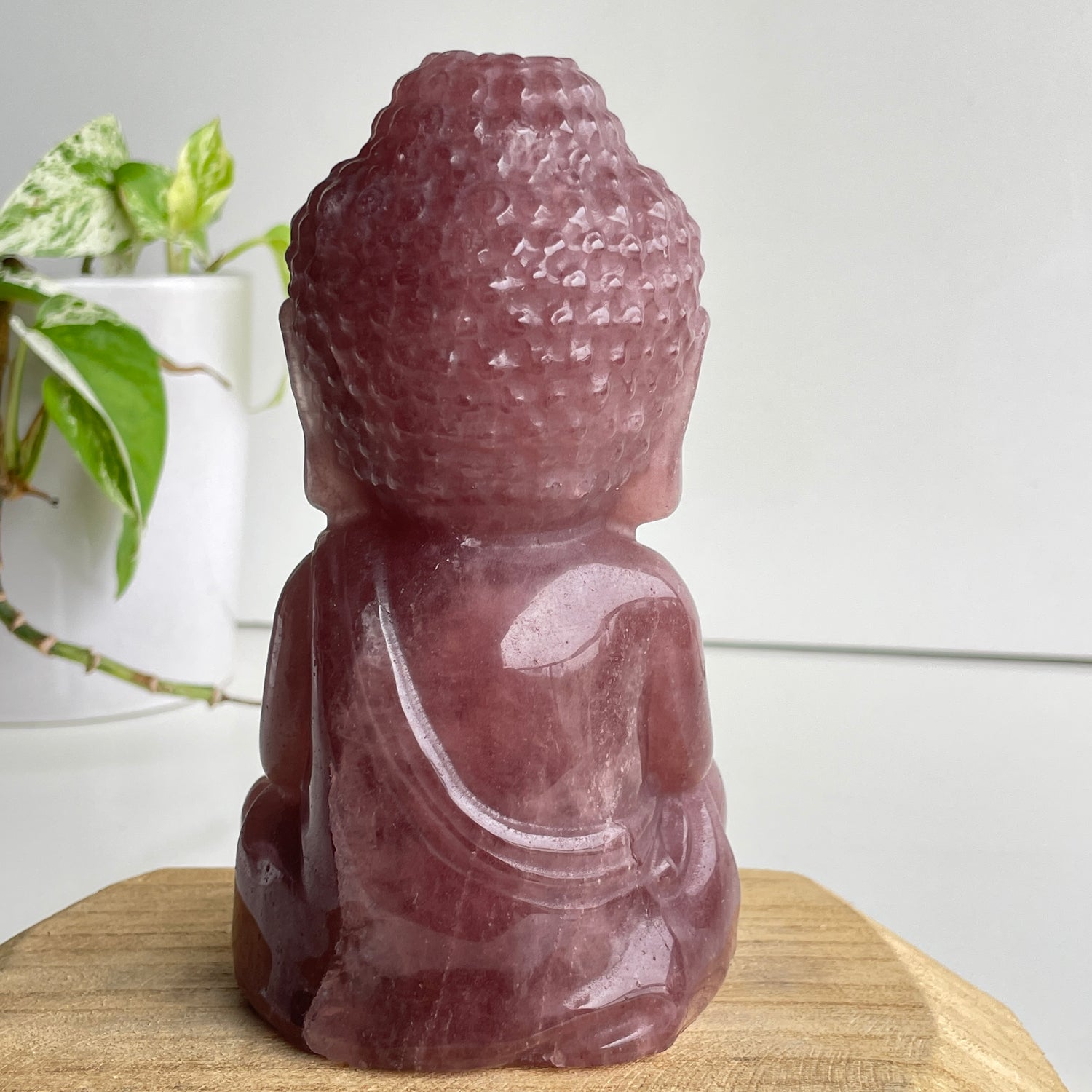 Strawberry Quartz Buddha 1