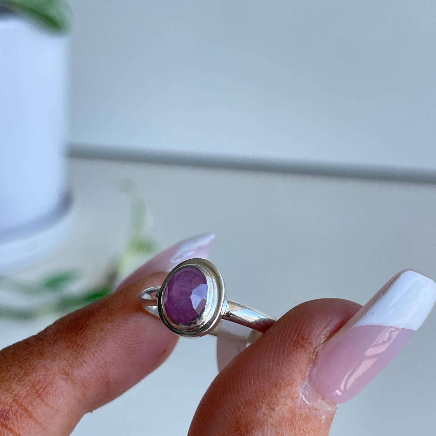 Pink Sapphire Ring Sz7.5