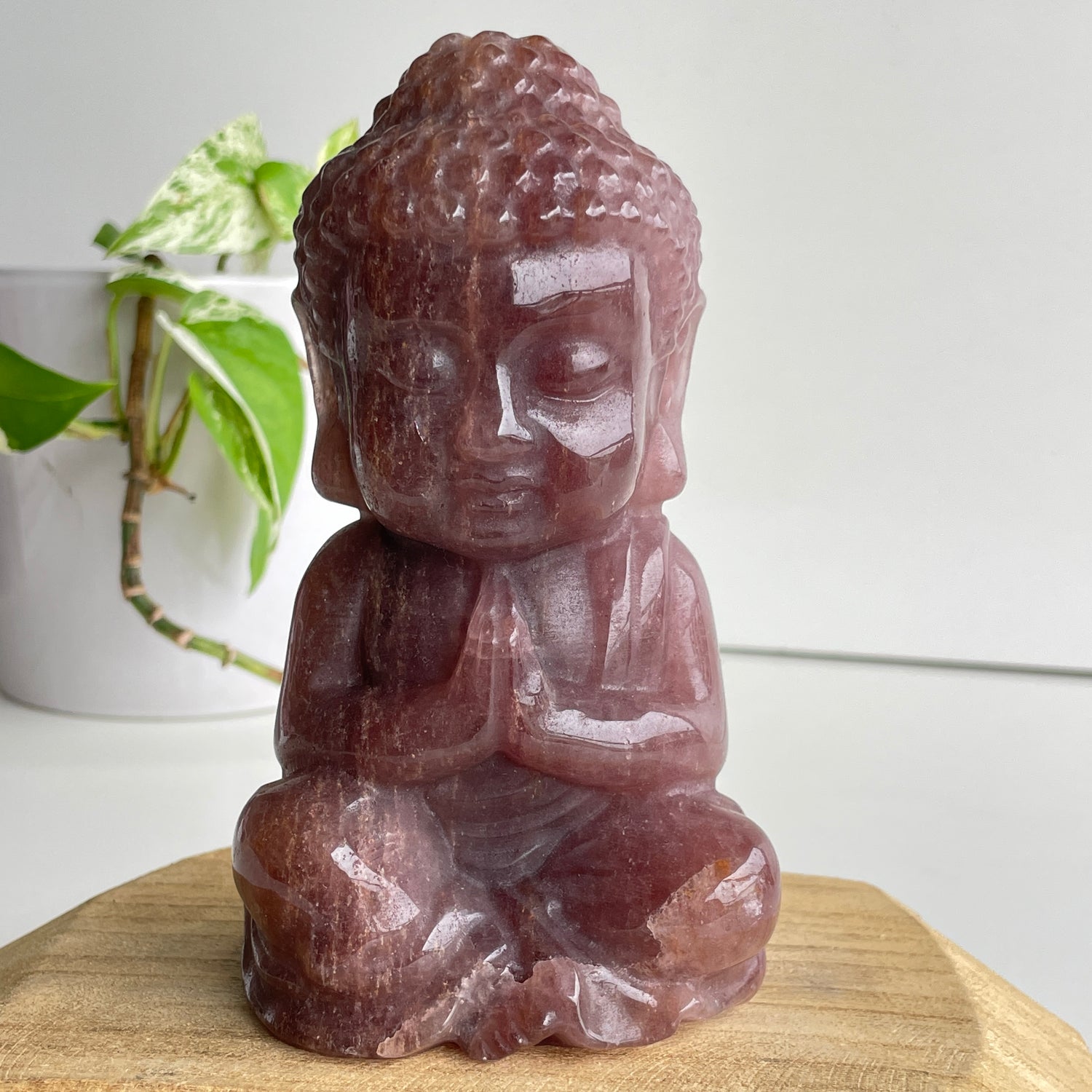 Strawberry Quartz Buddha 6