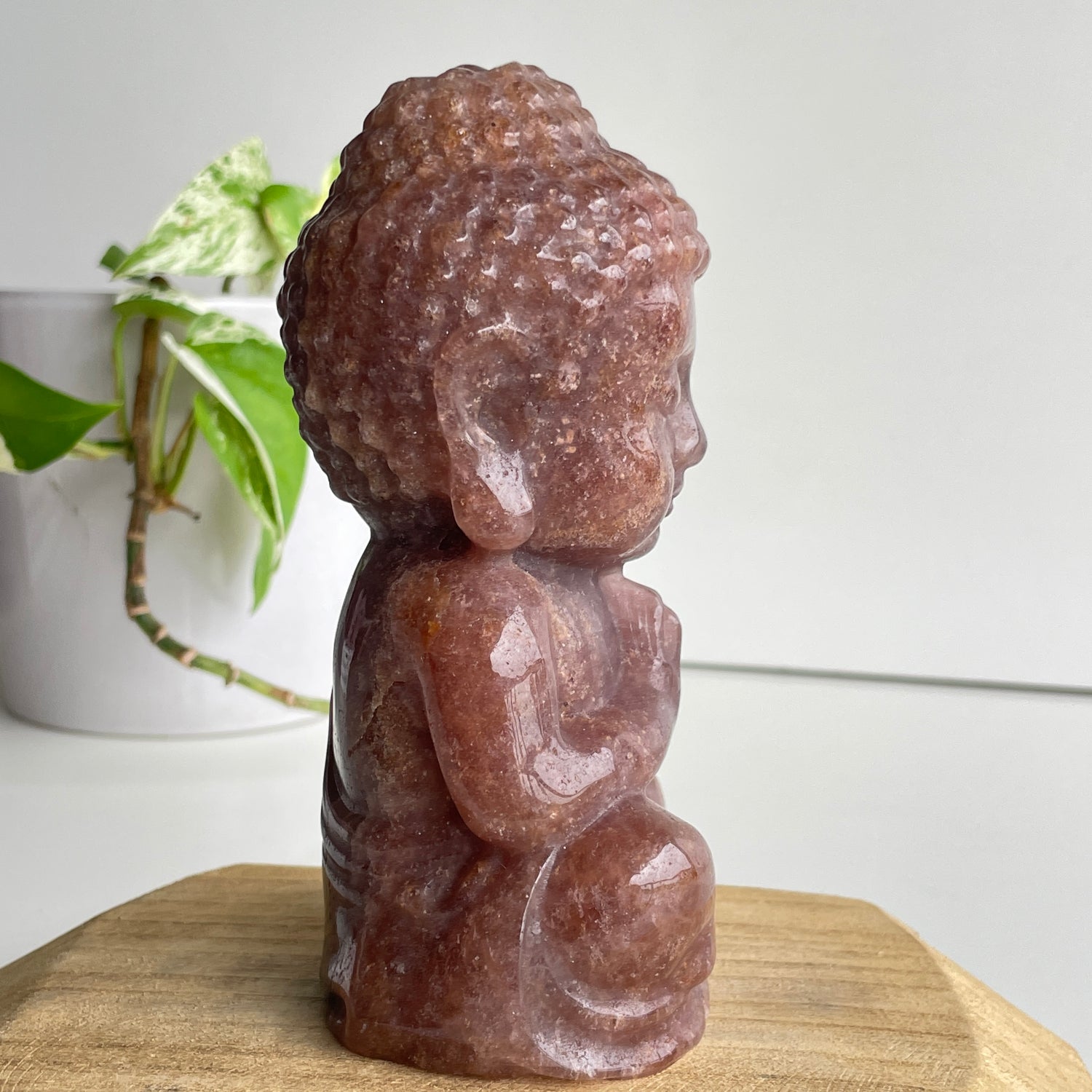 Strawberry Quartz Buddha 6