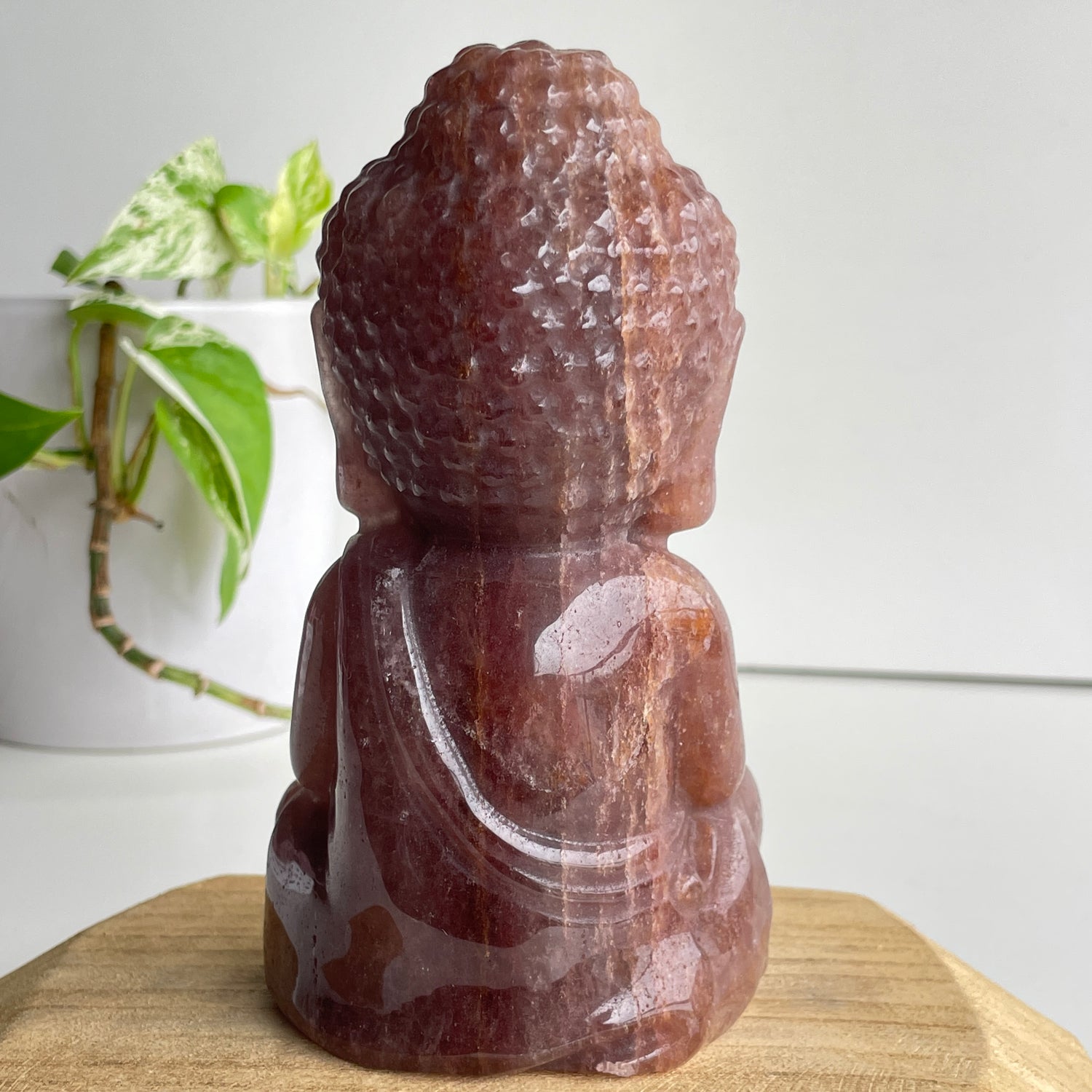 Strawberry Quartz Buddha 6