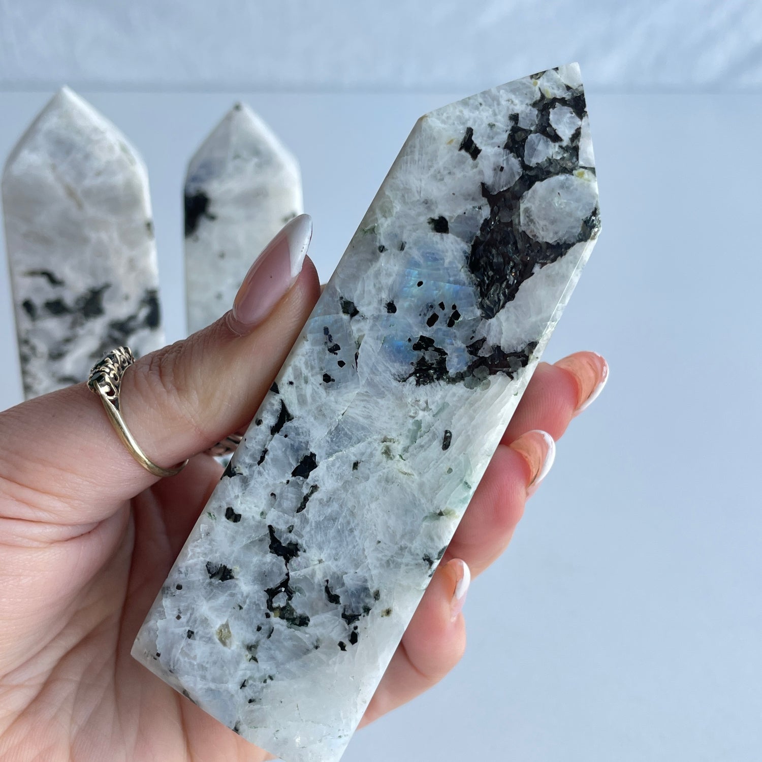 Rainbow Moonstone Obelisk Large Assorted