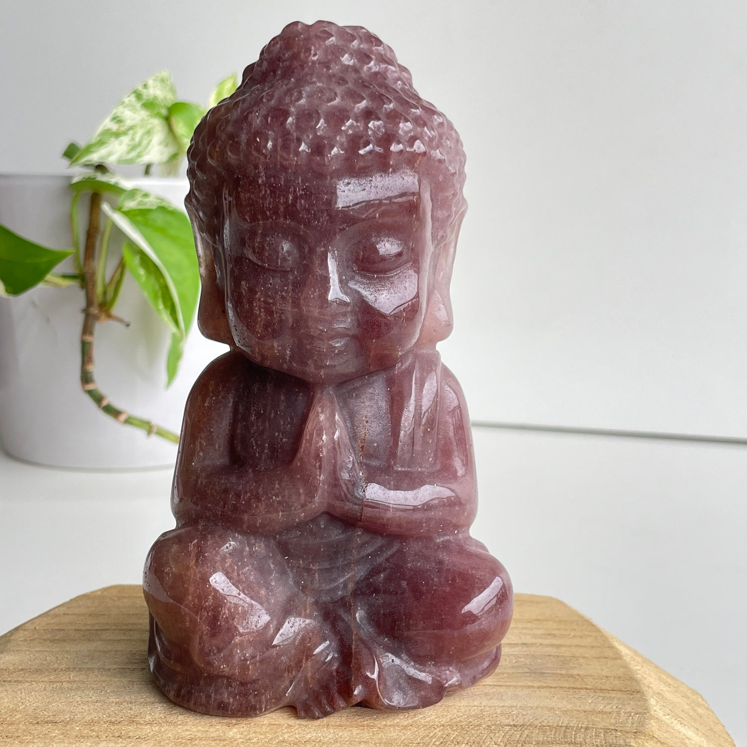 Strawberry Quartz Buddha 7