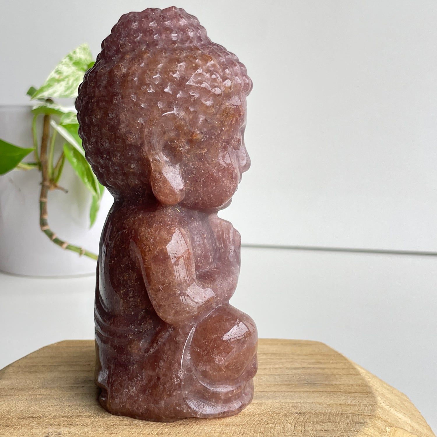 Strawberry Quartz Buddha 7