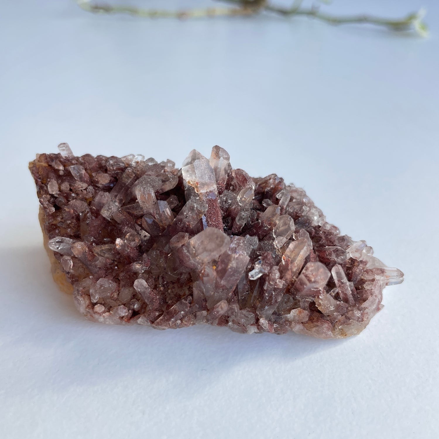Red Phantom Quartz Cluster 104g