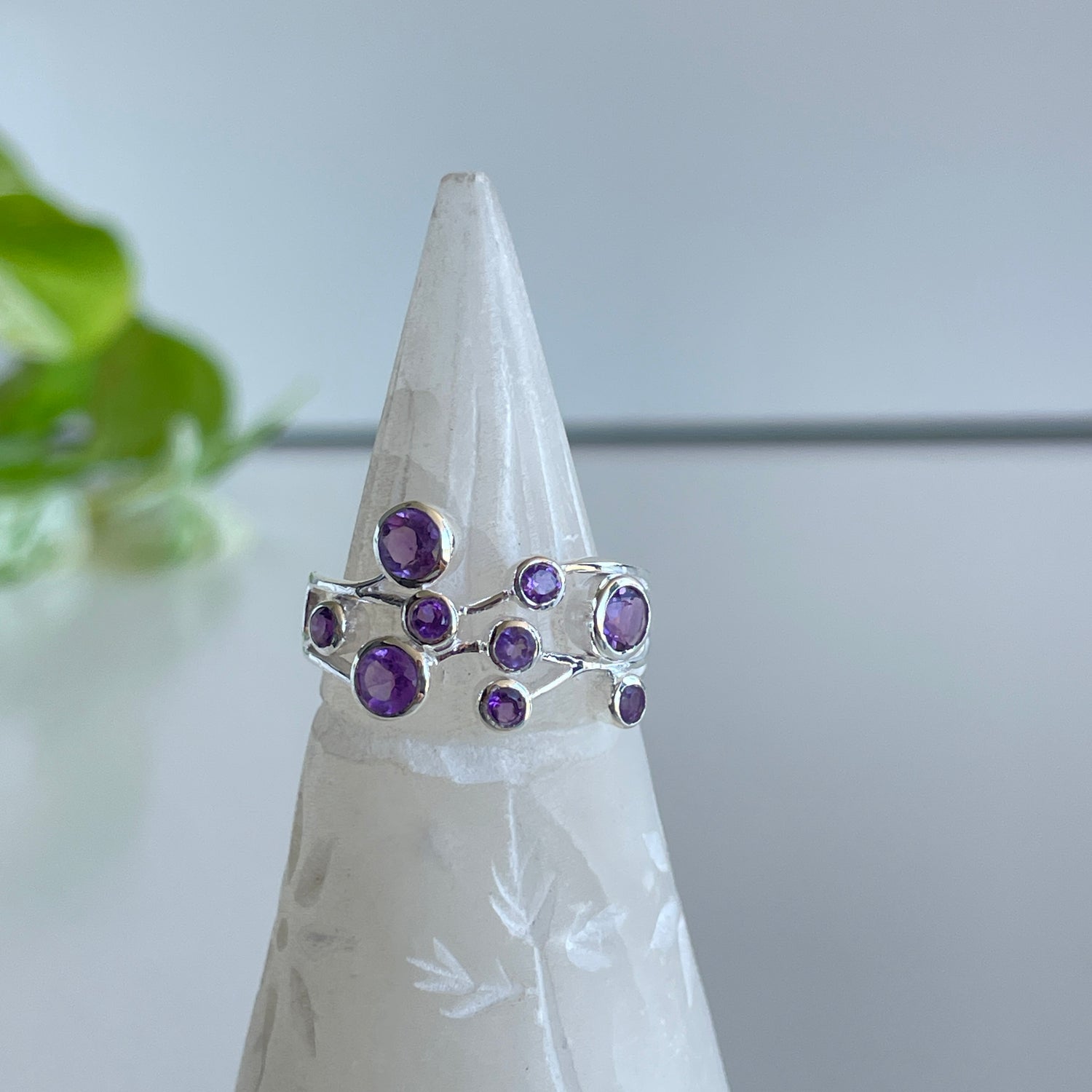 Amethyst Multi Stone Ring R3804