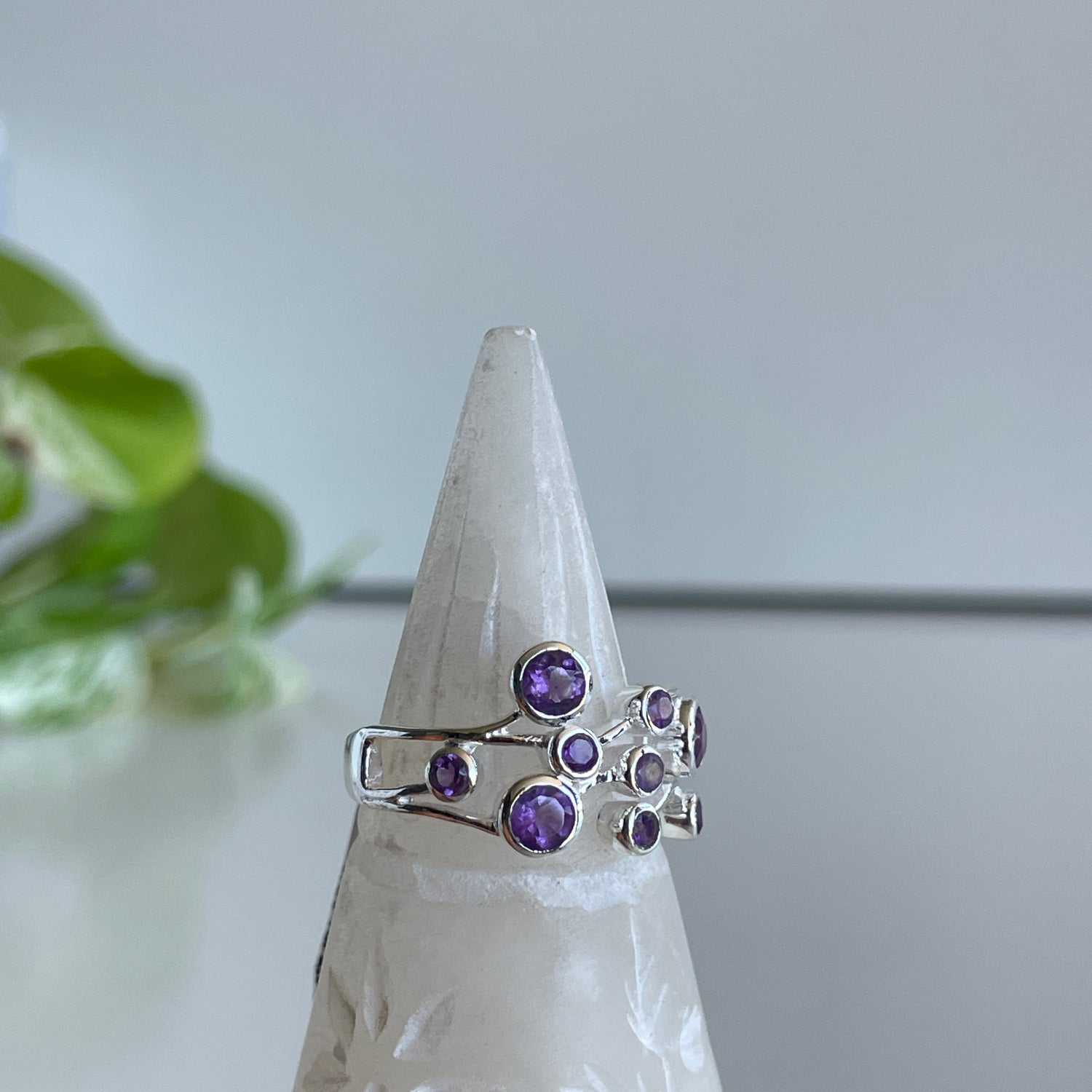 Amethyst Multi Stone Ring R3804
