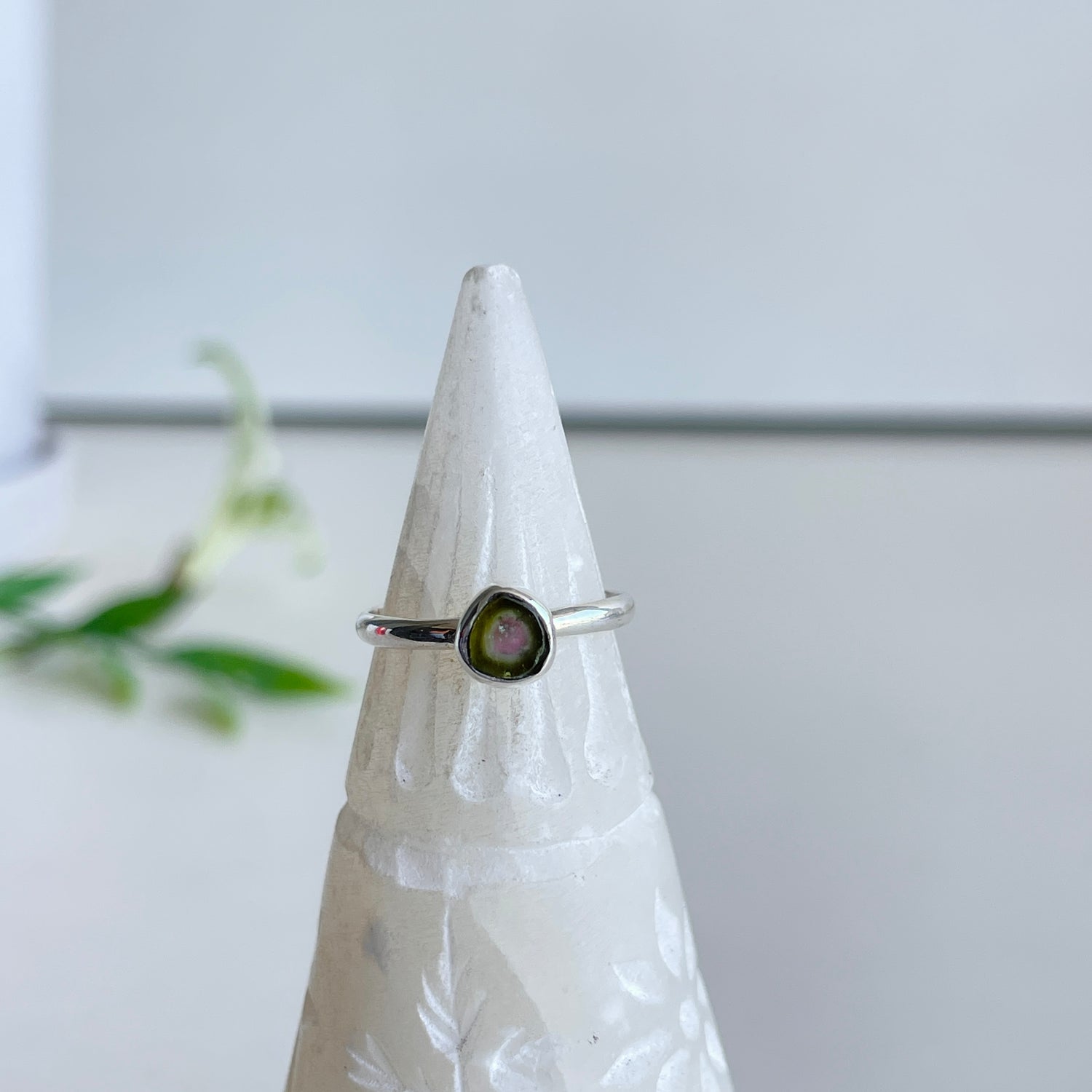 Watermelon Tourmaline Ring Sz5.5