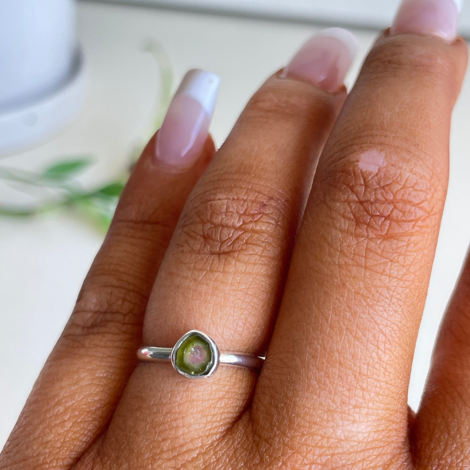 Watermelon Tourmaline Ring Sz5.5