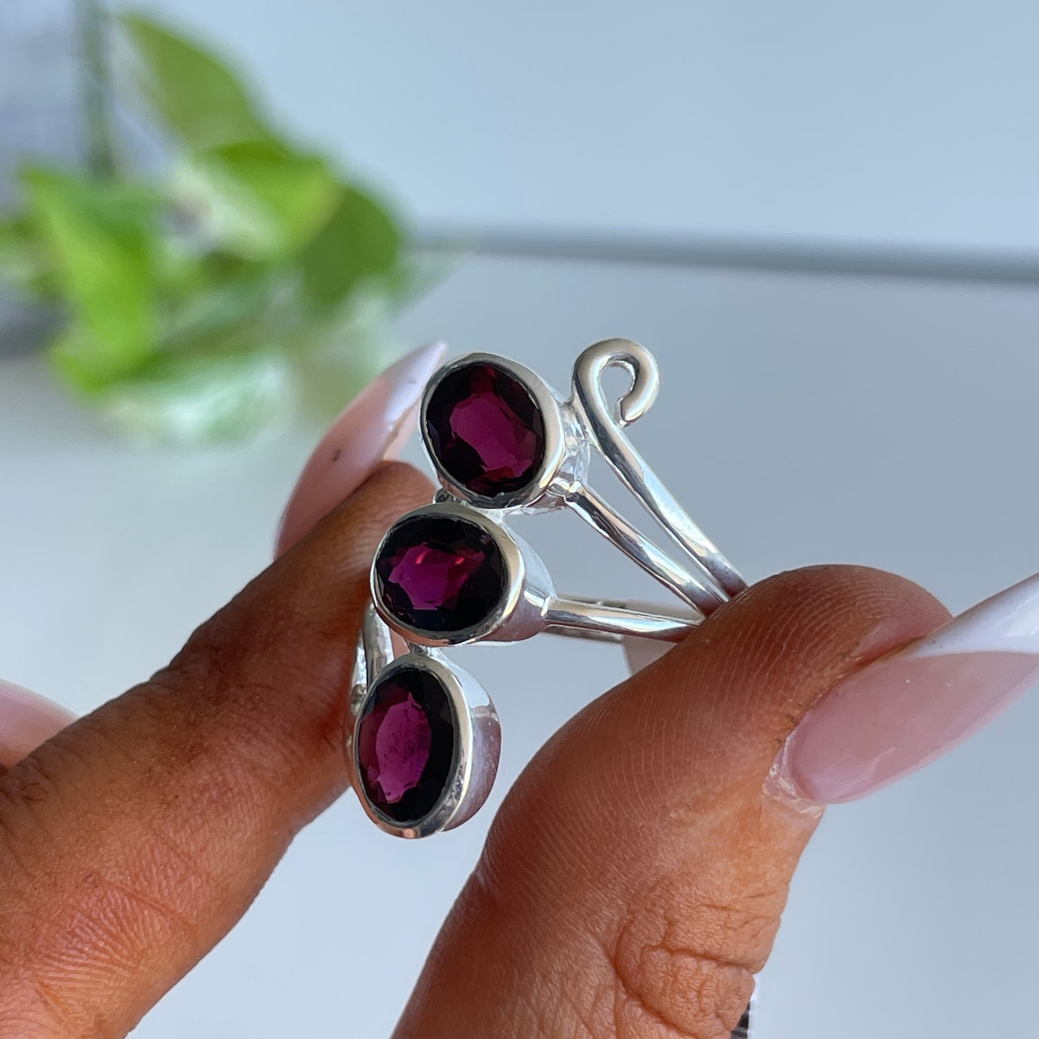 Garnet Multi Stone Ring