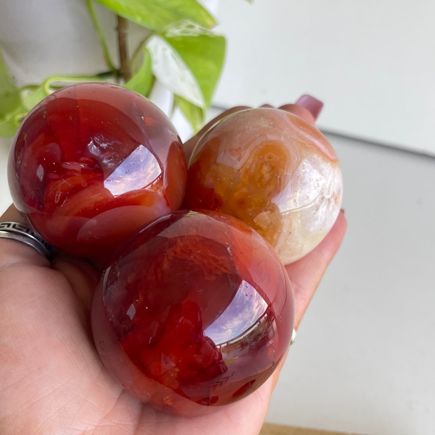Carnelian Sphere 4.5cm - 5cm