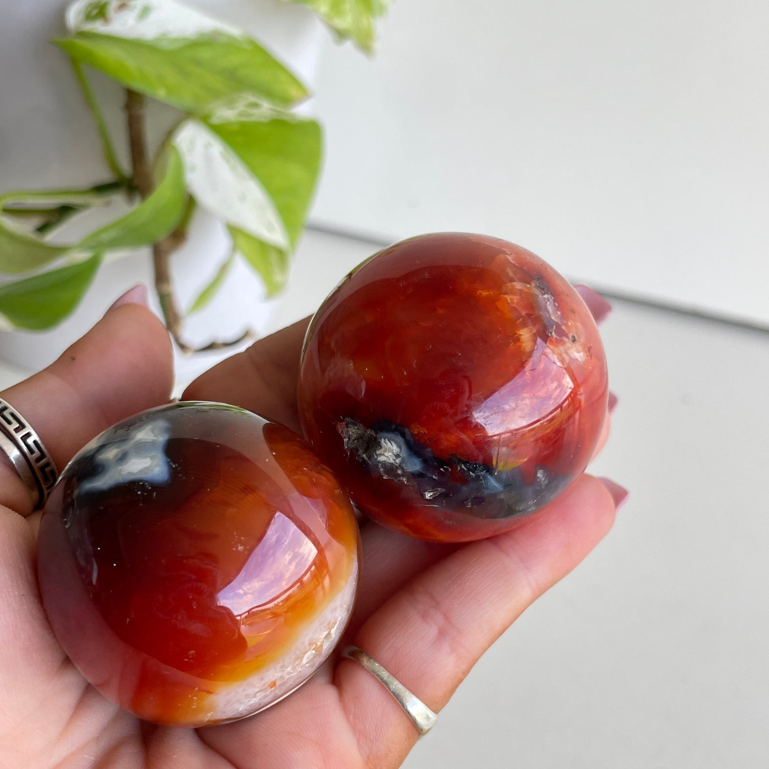 Carnelian Sphere 4cm - 4.5cm