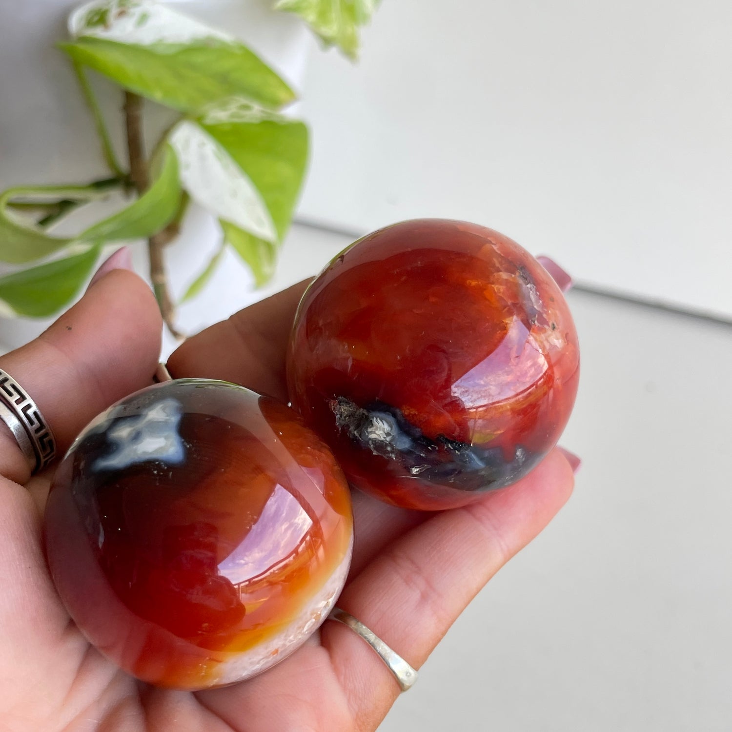 Carnelian Sphere 4cm - 4.5cm