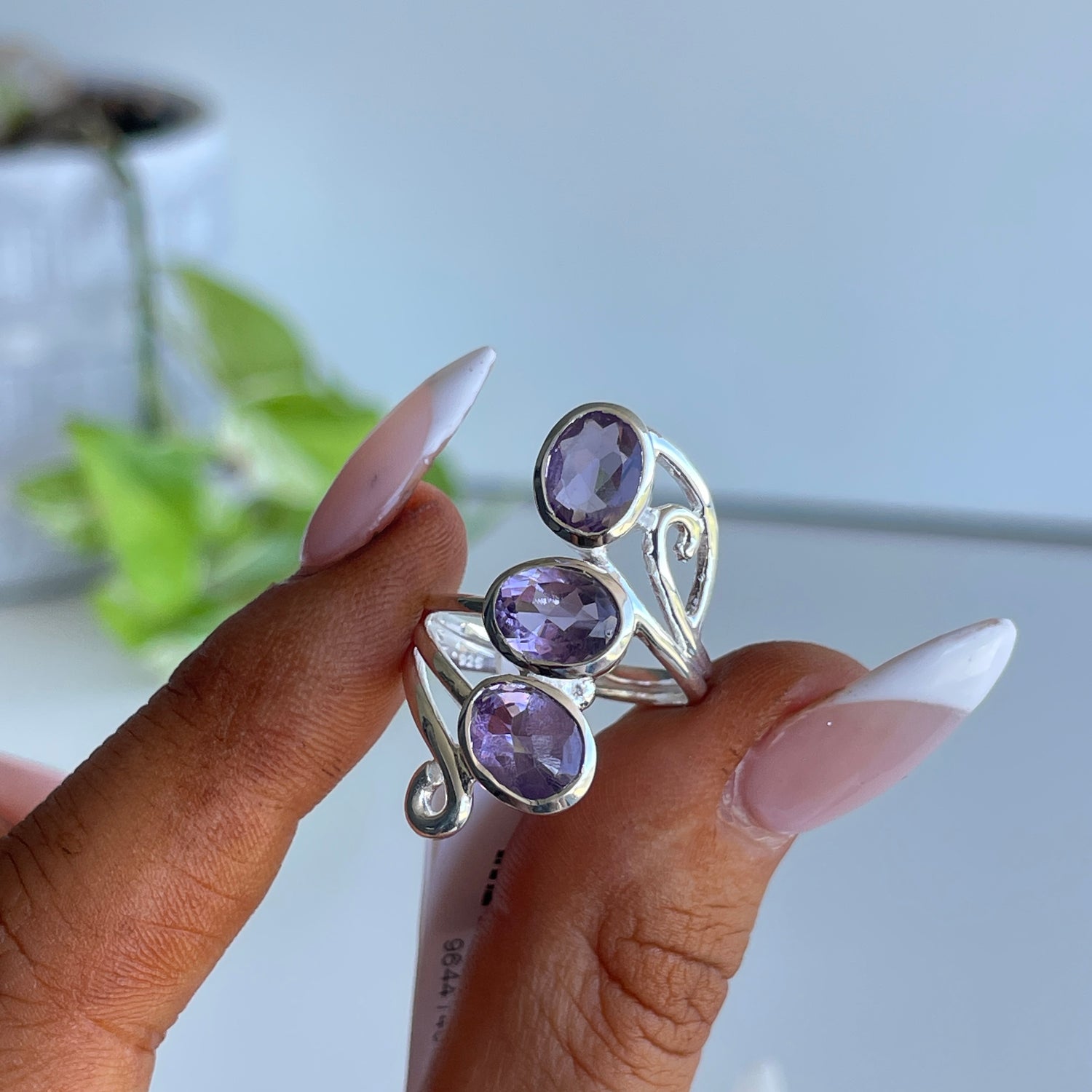 Amethyst Multi Stone Ring Sz7