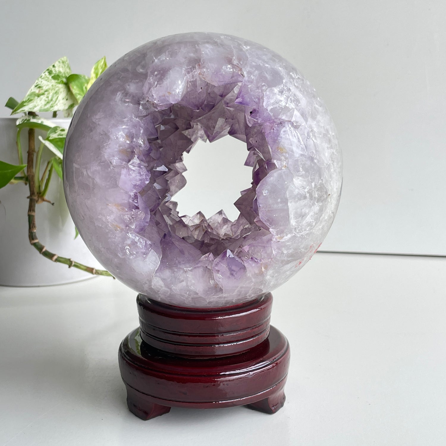 Amethyst Geode Sphere 14cm