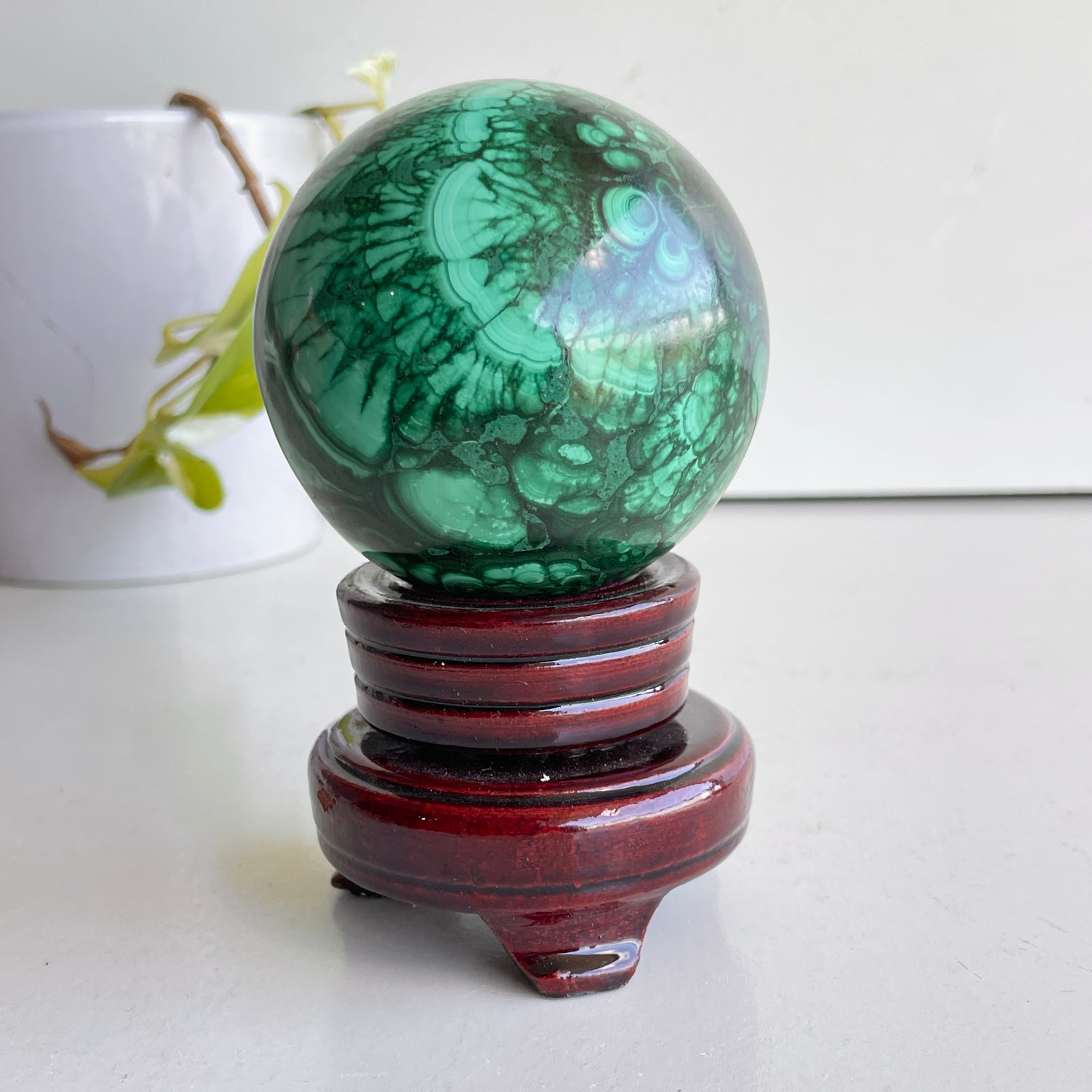 Malachite Sphere 7.4cm