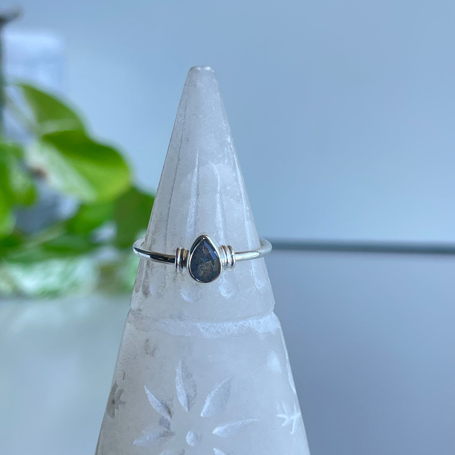 Labradorite Teardrop Ring R4814