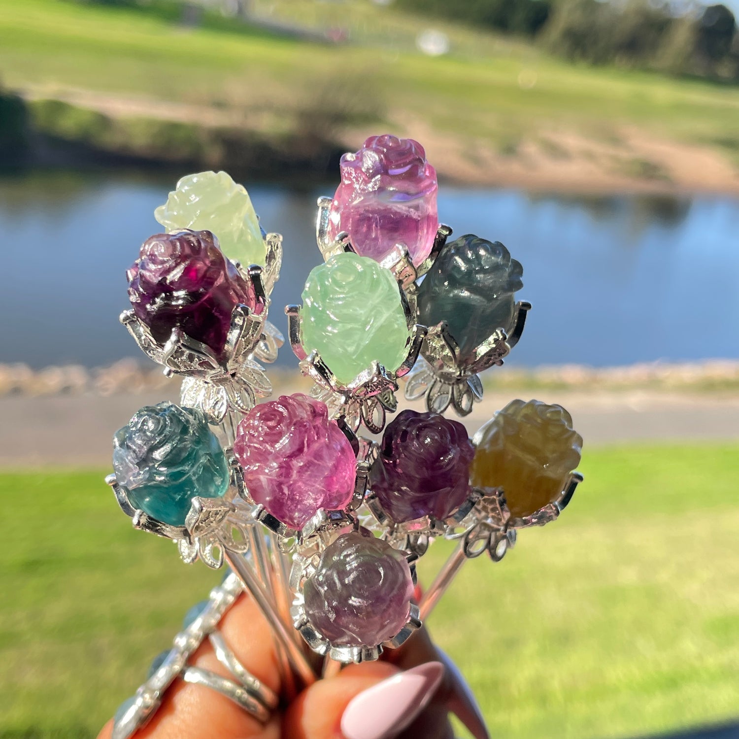 Fluorite Roses Sml