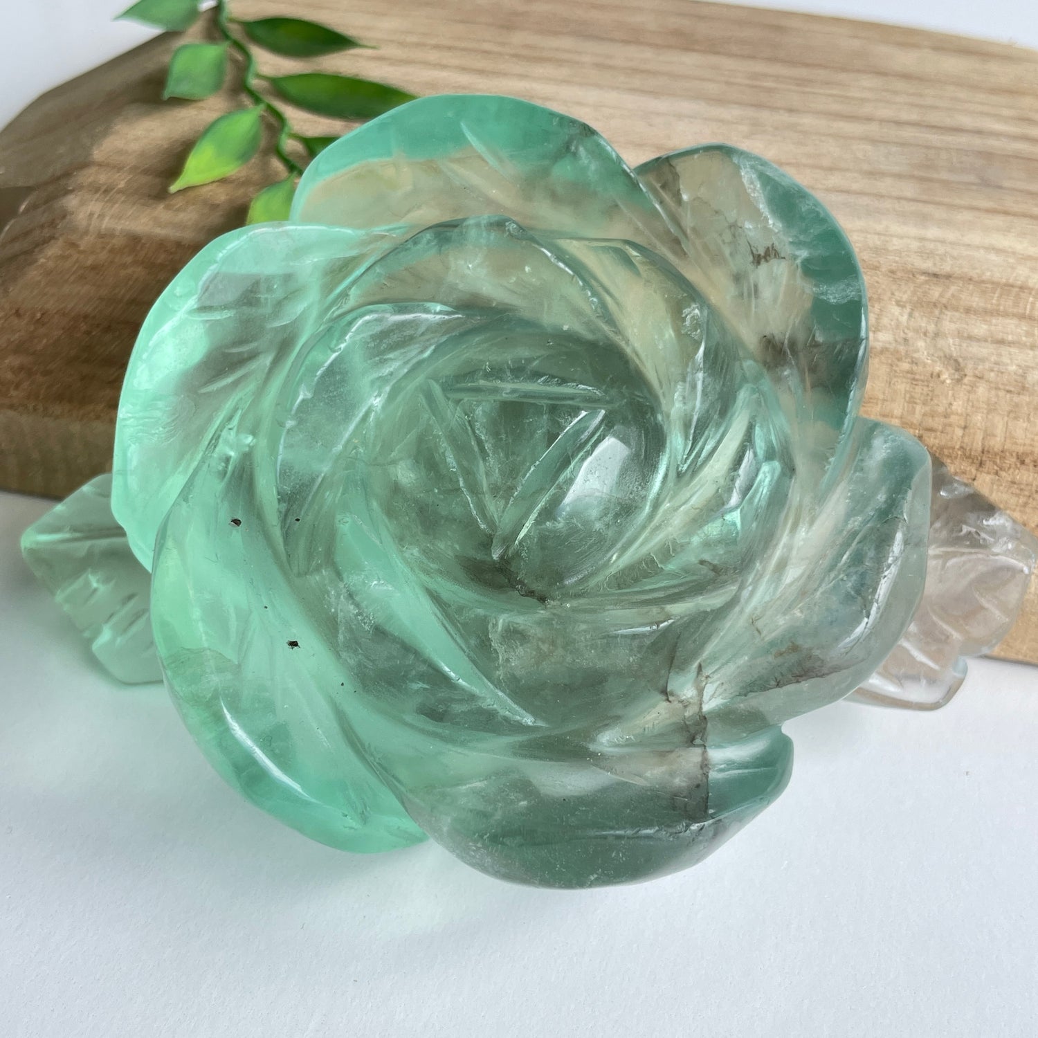 Fluorite Rose 12cm