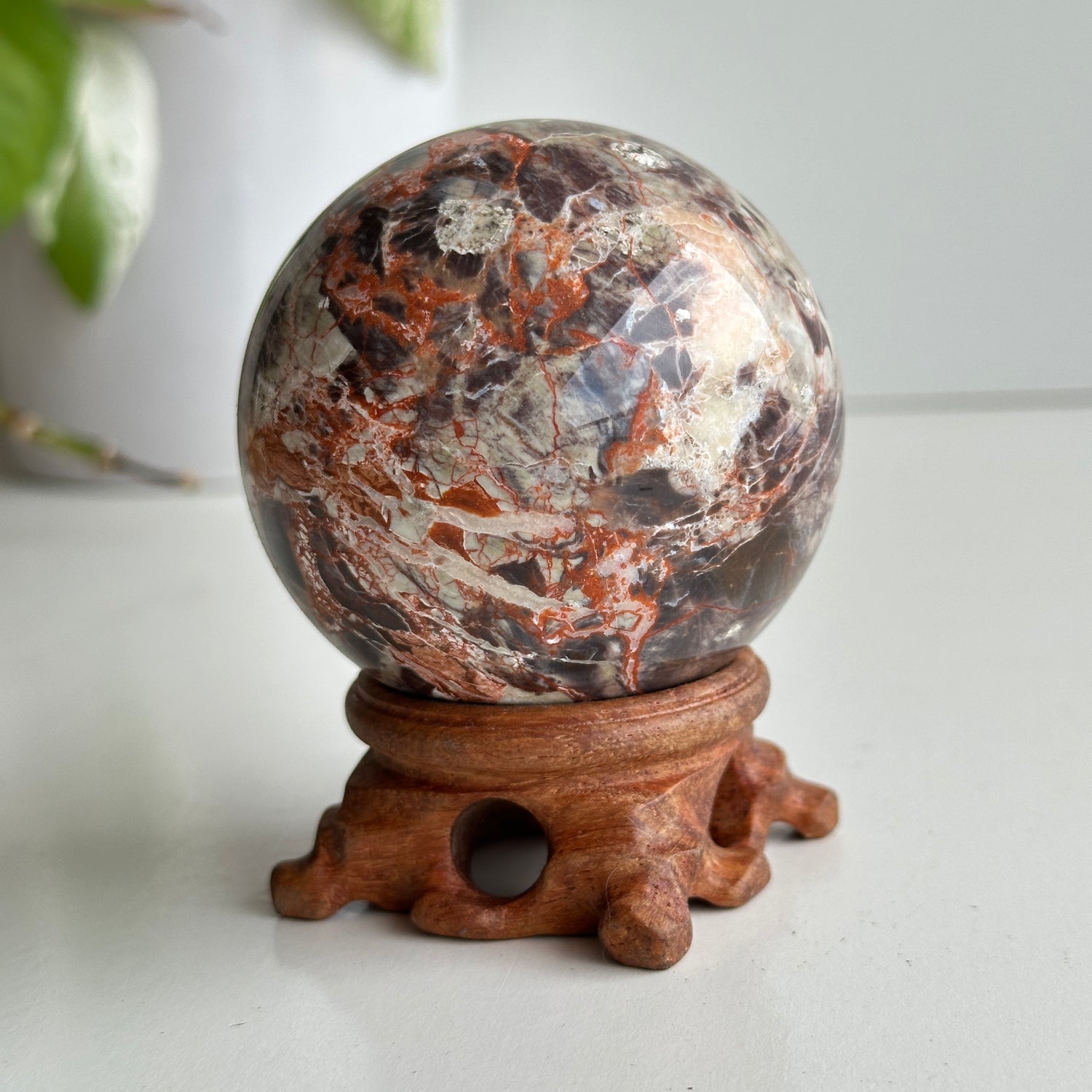 Money Agate Sphere 6.8cm