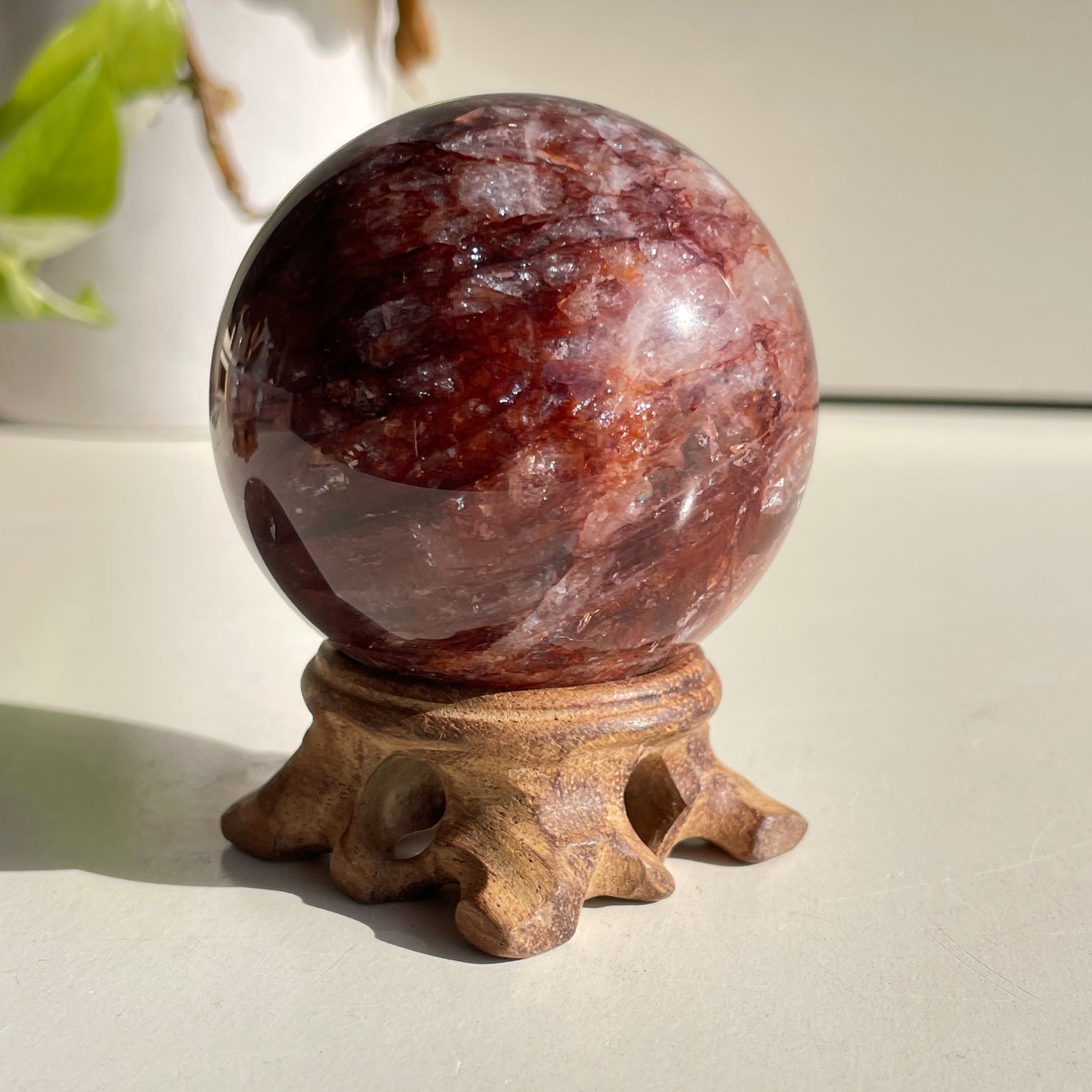 Fire Quartz Sphere - High Quality 6cm