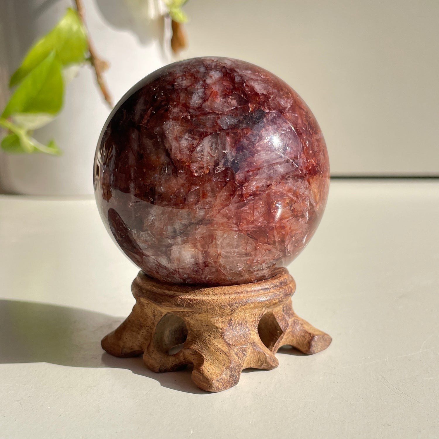 Fire Quartz Sphere - High Quality 6cm