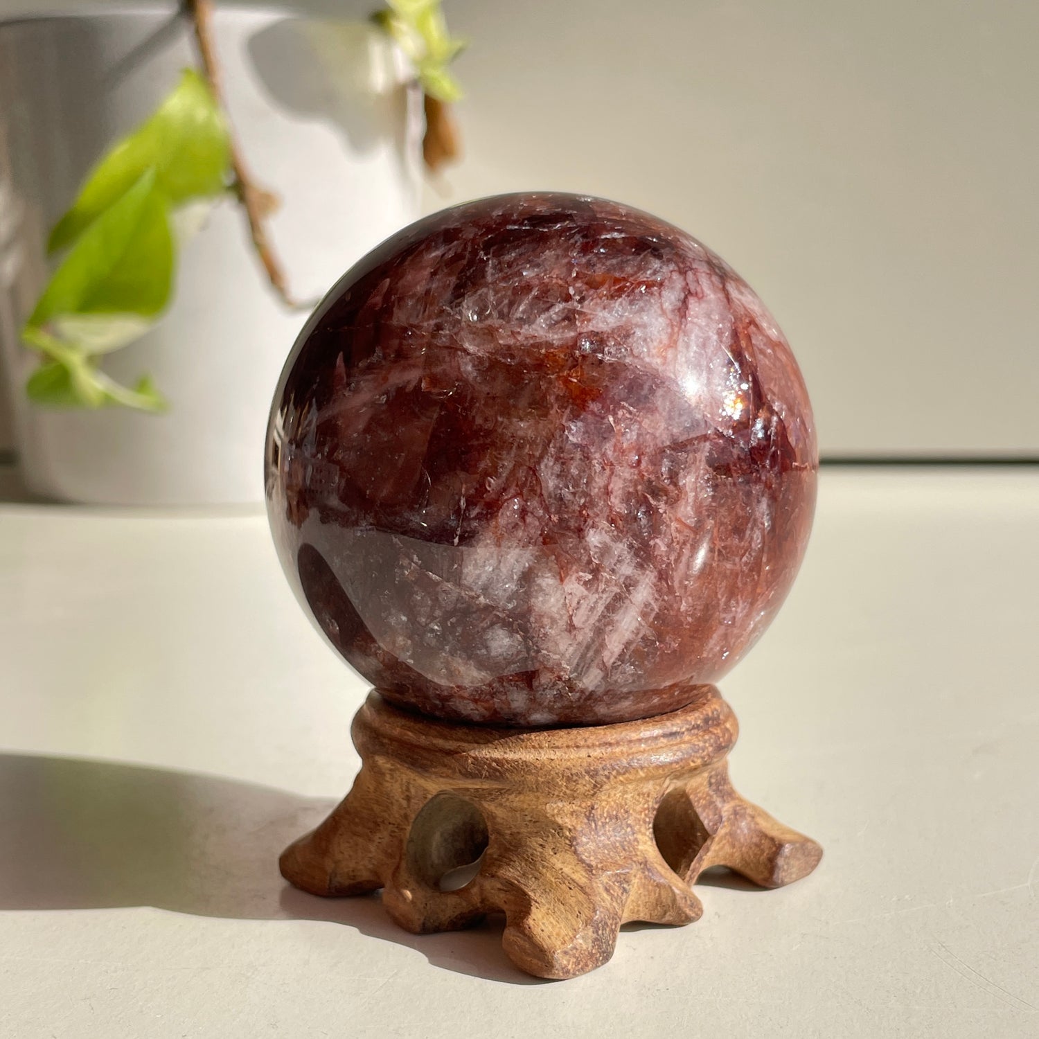 Fire Quartz Sphere - High Quality 6cm