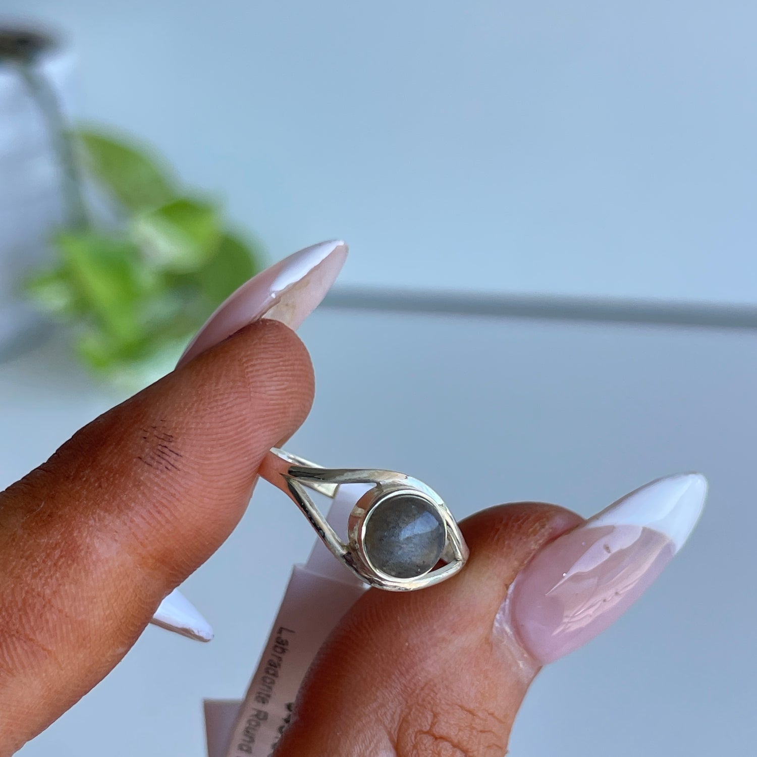 Labradorite Round Ring Sz7