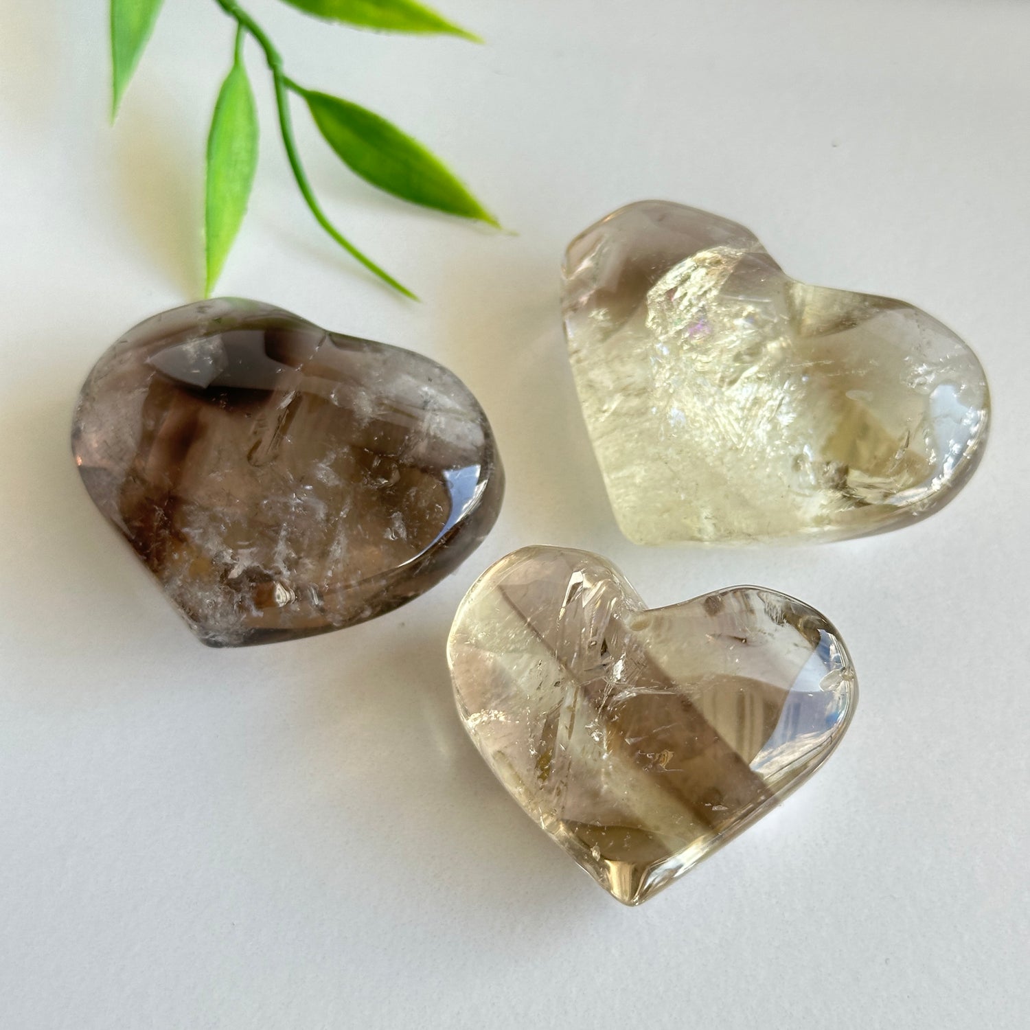Smoky Citrine Heart Medium