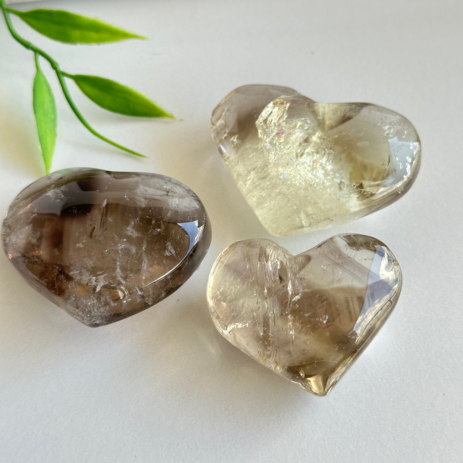 Smoky Citrine Heart Medium