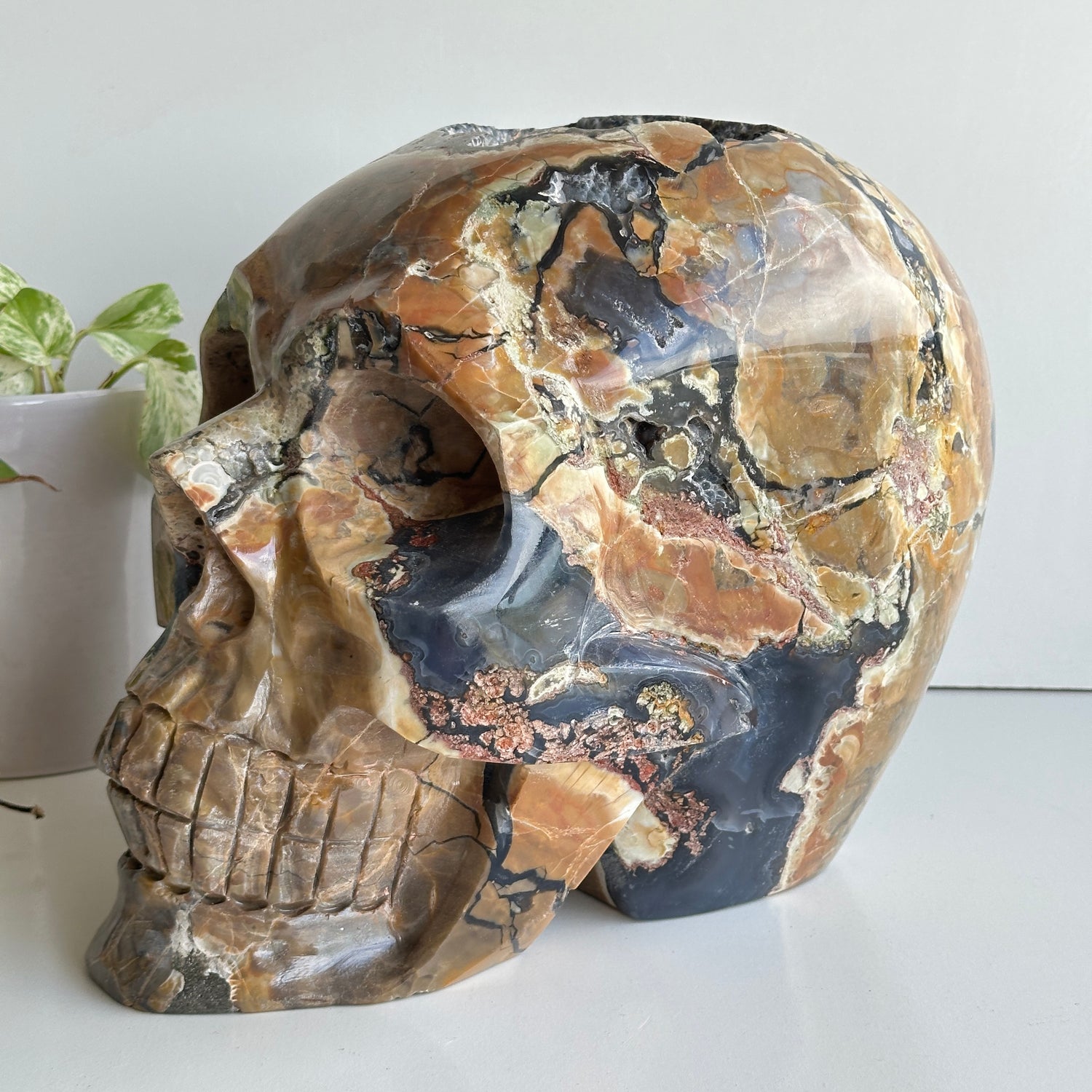 Volcano Agate Skull 19.634kg