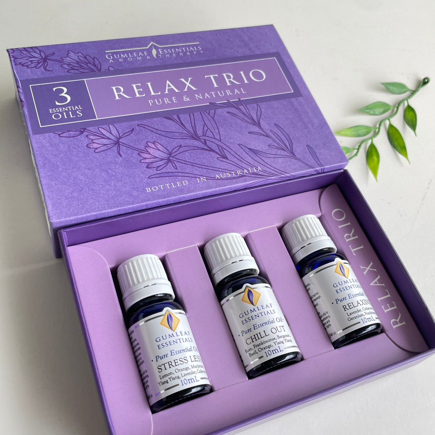 Gumleaf Relax Trio Essential Oil Set