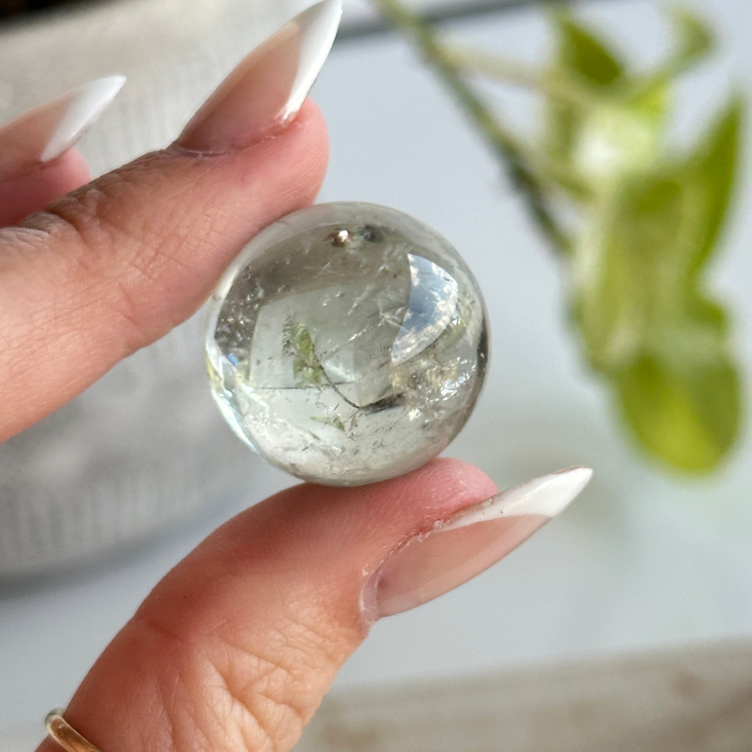 Prasiolite ( Green Amethyst ) Sphere Assorted