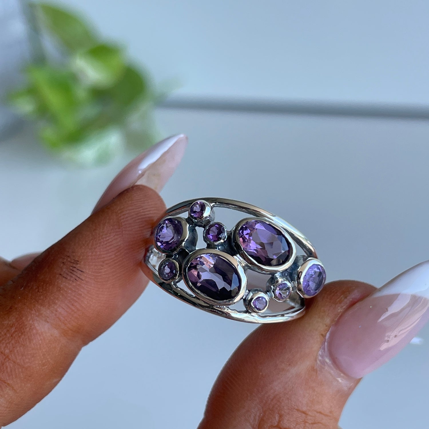 Amethyst Multi Stone Ring