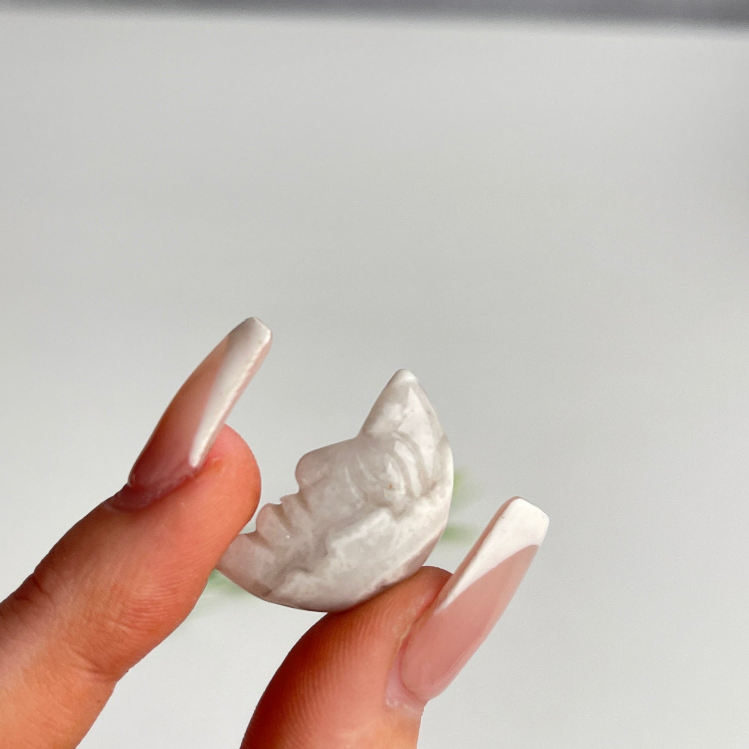 Mixed Crystal Moon With Face