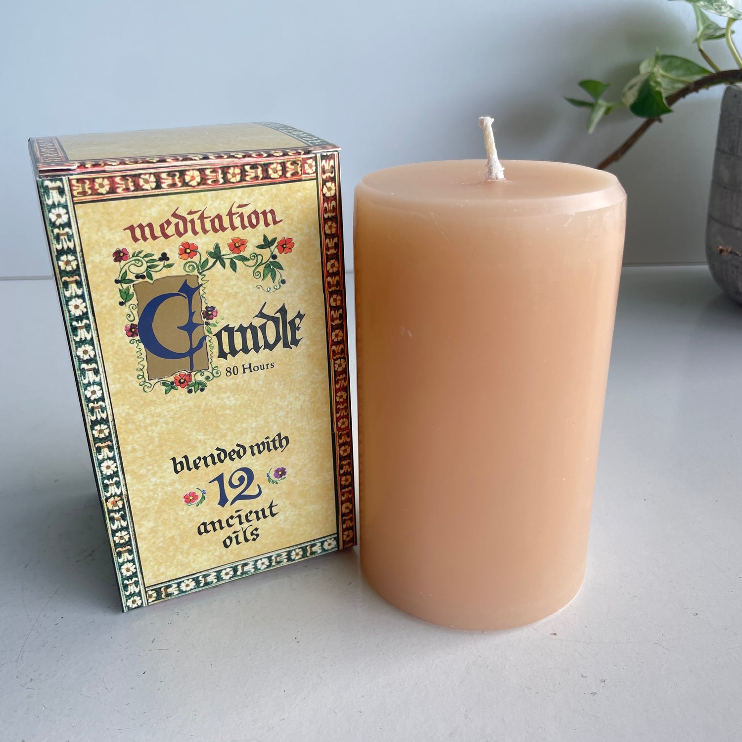 Meditation Brand Candle Wide 80hrs