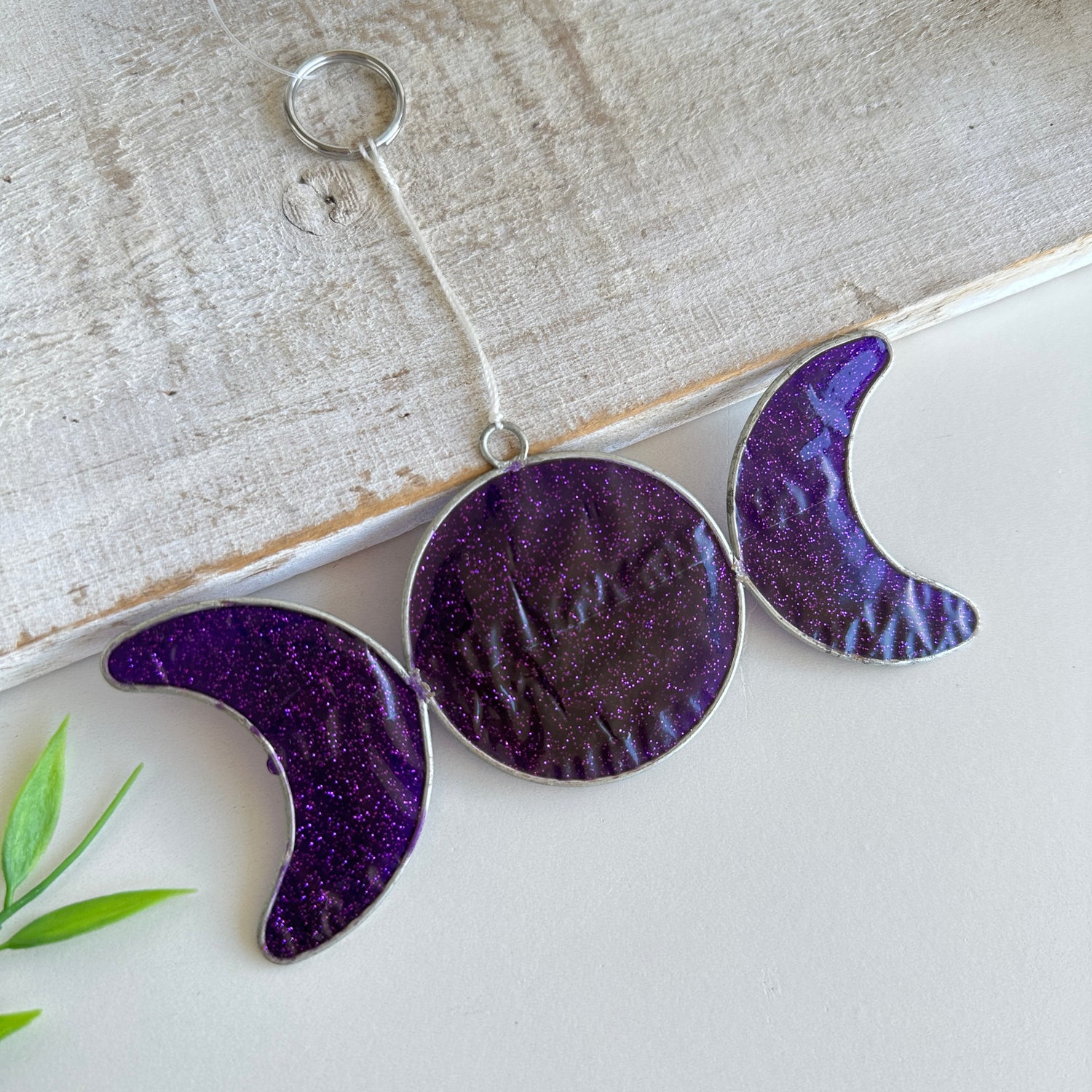 Purple Triple Moon Suncatcher SC21131